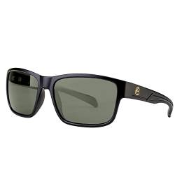 BUNVICK Polarisierte Hochleistungs-Sonnenbrillen aus Echtem Glas für Männer und Frauen, italienisches Design, Anti-Glare, UV400, Corning Echtes Glas Linsen（6201 Milan Gray/Green ） von BUNVICK