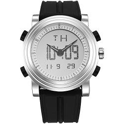 BUREI Digital Herren Uhren Sport Outdoor Armbanduhr Silikon Herren Quarzwerk mit Wecker/Kalender/Stoppuhr/ von BUREI