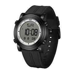 BUREI Digital Herren Uhren Sport Outdoor Armbanduhr Silikon Herren mit Wecker/Kalender/Stoppuhr/LED-Hintergrundbeleuchtung von BUREI