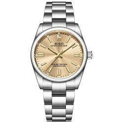 BUREI Frauen Mode Armbanduhr Analog Quarz Stahl Frauen Uhr Business Kleid Damen Armbanduhr 36mm Uhren für Damen von BUREI