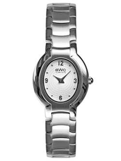 BWC Swiss Damen Uhr Analog Quarz mit Edelstahl Armband 201515001 von BWC Swiss
