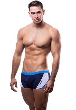 BWET Swimwear Herren-Strandhose mit Netzfutter und UV-Schutz, schnelltrocknend, umweltfreundlich (as3, Alpha, x_l, Regular, Regular, Marine) von BWET Swimwear