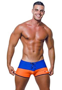 Herren-Strandhose mit Netzfutter und UV-Schutz, schnelltrocknend, umweltfreundlich - Blau-Medium von BWET Swimwear