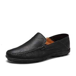 BWGHBH Weiche Lederschuhe für Herren Lässige Mokassins für Herren (Schwarze) von BWGHBH