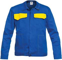 BWOLF ARES 100% Baumwolle Arbeitsjacke Männer Arbeitsjacke Herren Arbeitsjacke Bundjacke (Königsblau, M) von BWOLF
