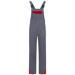 BWOLF ARES 100% Baumwolle Latzhose Herren Arbeitshose Schutz-Latzhose Arbeits-Latzhose (Grau, M) von BWOLF