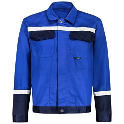 BWOLF Char Arbeitsjacke Männer Arbeitsjacke Herren Reflektor Multifunktionale Arbeitsjacke Bundjacke - Blau/Grau (Blau, 2XL) von BWOLF