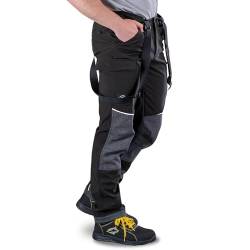 BWOLF Kick Thermohose Arbeitshose Herren Softshellhose Herren Wanderhose Outdoorhose Herren Winter Gefüttert Winddicht Wasserdicht (DE/NL/SE/PL, Alphanumerisch, M, Regular, Regular, Schwarz) von BWOLF