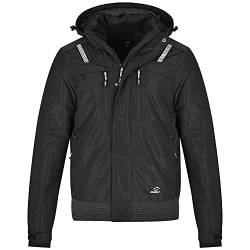 BWOLF OLYMPIA Arbeitsjacke Herren Winter Herren Winter Wasserdichte Winddichte Winterjacke Arbeitsjacke Warme (Schwarz, S) von BWOLF