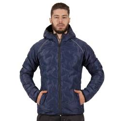 BWOLF RING Outdoor Jacken für Männer Winterjacke Herren Arbeitswinterjacken Herren Wasserdicht Winterjacke Arbeitsjacke mit Kapuze (DE/NL/SE/PL, Alphanumerisch, XL, Regular, Regular, Blau) von BWOLF