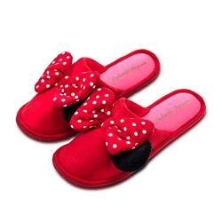 Minnie Mouse Rot Damen Hausschuhe mit Schleifen Gr., Rot (rot), 40 EU von BWR