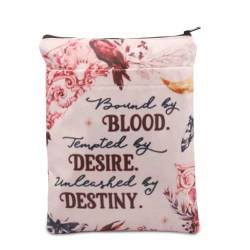 BWWKTOP Halbmond-Buchhülle Bryce Quinlan Geschenke gebunden von Blood Tempted By Desire Unleashed By Destiny Sarah Buchcover Buchschoner (Blood Desire) von BWWKTOP