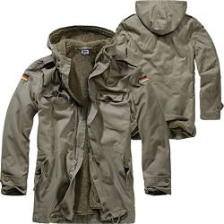 BWuM BUNDESWEHR PARKA MIT FUTTER & FLAGGEN BW FELDPARKA BORDPARKA WINTERJACKE, Größe:52 (XL), Farbe:Oliv von BWuM