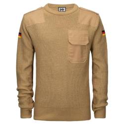 BWuM Bundeswehr Pullover mit Flaggen, Größe:3XL, Farbe:Coyote von BWuM