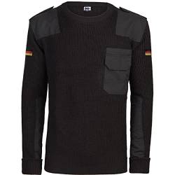 BWuM Bundeswehr Pullover mit Flaggen, Größe:3XL, Farbe:Schwarz von BWuM