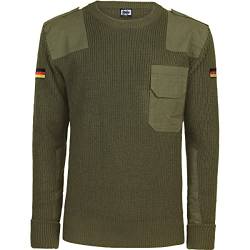 BWuM Bundeswehr Pullover mit Flaggen, Größe:4XL, Farbe:Oliv von BWuM