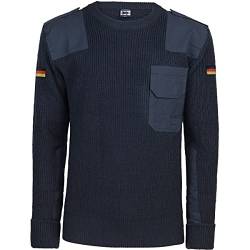 BWuM Bundeswehr Pullover mit Flaggen, Größe:6XL, Farbe:Navy Blau von BWuM