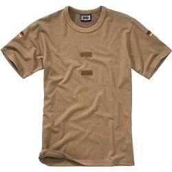 BWuM Bundeswehr Tropenshirt mit Flaggen & Klett, Größe:10 (4XL), Farbe:Coyote von BWuM