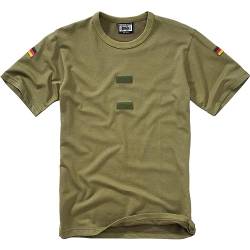 BWuM Bundeswehr Tropenshirt mit Flaggen & Klett, Größe:10 (4XL), Farbe:Oliv von BWuM