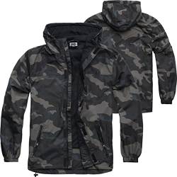 BWuM Windbreaker Sommer mit Zipper, Größe:L, Farbe:Darkcamo von BWuM