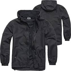 BWuM Windbreaker Sommer mit Zipper, Größe:M, Farbe:Schwarz von BWuM