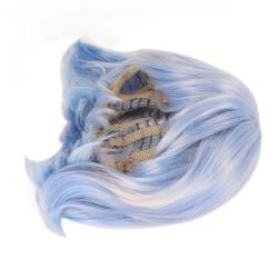 Blaue Cosplay Kurze Perücke, Modische Blaue Kurze Perücke Komfortable Künstliche Atmungsaktive Für Tägliches Leben von BYERZ