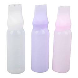 Haarölflasche, Styling-Werkzeug, tragbare wiederverwendbare Kammflasche, sicher, 3 Stück für Friseur von BYERZ