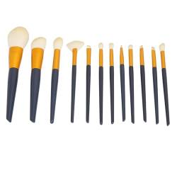 Kosmetische Pinsel Set, Make-up Pinsel Set mit weichen Borsten, 12 Stück Pinsel Pinsel Make-up Werkzeuge aus synthetischen Fasern für zu Hause für Anfänger Make-up von BYERZ