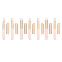 Lippenpinsel, Mundstück aus Aluminium mit rosa Griff, Lippenpinsel, runder Kopf, 7 Stück für Kosmetik von BYERZ