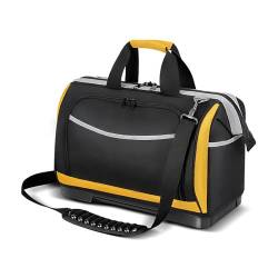 Werkzeugtasche, Tragbare Oxford Stoff Werkzeugtasche mit breitem Mund, Reißverschluss Design, Mehrere Taschen mit großer Kapazität für Carpenter von BYERZ