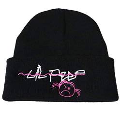 BYFRI Lil Peep Gestickte Wollmütze Crybaby Print Hut Strickmütze Adjustable von BYFRI