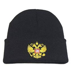 BYFRI Russische Armee KGB Kosaken Strickmützen Kaiseradler Chrest Abzeichen Mütze Kopfbedeckung Dekor von BYFRI