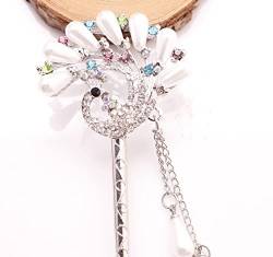 Retro Haarstäbchen Haarnadeln mit Quaste Chinesische Haarnadeln Glitzer Strass Vintage Chinesisch Haarstab Haar Stick Blumen Haar Metall Haarnadel Japanische Haarstäbchen Haarstock Haarschmuck von BYNYXI