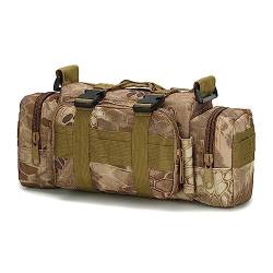 Taktisch Hüfttasche Herren, Outdoor Gürteltasche Camouflage Schultertasche Verstellbare Crossbody Bag Militärisch Bauchtasche Wasserdicht Gürteltasche für Wandern Camping Angeln-35cmx14cmx18cm von BYNYXI