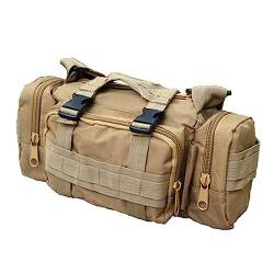 Taktisch Hüfttasche Herren, Outdoor Gürteltasche Camouflage Schultertasche Verstellbare Crossbody Bag Militärisch Bauchtasche Wasserdicht Gürteltasche für Wandern Camping Angeln-35cmx14cmx18cm von BYNYXI