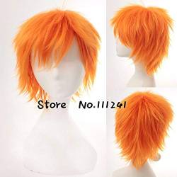 Kurosaki Pain Short Fluffy Layered Cosplay Wigs for Man Boys Heat Resistant Synthetic Hair + Wig Cap von BYOOTI