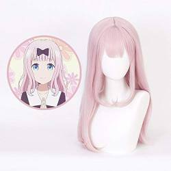 Tokyo Anime kaguya sama: love is war Fujiwara Chika cosplay wig sweet long pink wavy lolita hair wig with free hair cap von BYOOTI