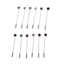 BYUTFA 12 Teile/satz Bunte Kristall Hijab Perle Clip Brosche Pin Schal Sicherheit Clip Schal Emaille Pins Schmuck Dekor Geschenk für Frauen von BYUTFA