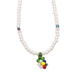 BYUTFA Bohemian-Perlen-Halskette, Sommer-Perlen-Blumen-Halskette, Hawaii-Strand-Halskette, Schmuck, geeignet für Damen und Mädchen von BYUTFA