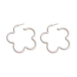 BYUTFA Bonbonfarbene Blumen-Ohrstecker, Blumen-Ohrstecker, zarte Blumen-Ohrringe, Modeschmuck, Ohrstecker aus Acrylmaterial von BYUTFA