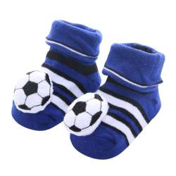 BZKSER 1 Paar Baby Socken Antirutsch - Cartoon blaue Thermosocken, geeignet für Neugeborene von 0-12 Monaten,für Mädchen Jungen Kleinkind von BZKSER