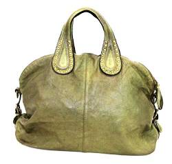 BZNA Bag Madrid grün Italy Designer Damen Handtasche Schultertasche Tasche Leder Shopper Neu von BZNA