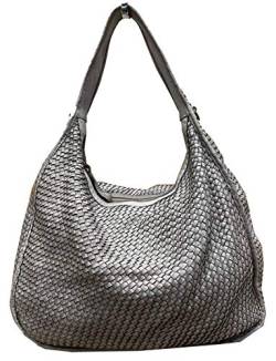 BZNA Bag Sanna grau Italy Designer Damen Handtasche Schultertasche Tasche Leder Shopper Neu von BZNA