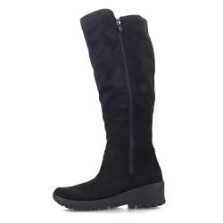 BZees Damen Brandy Kniehohe Stiefel, Schwarz, 39.5 EU von BZees