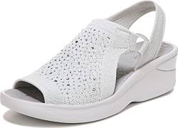 BZees Damen Star Bright Slingback Keilsandale, Oyster Grey Sparkle, 40 EU von BZees