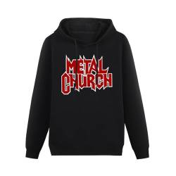 Metal Church Black Men's Hoodie Graphic Sweatshirt XL von BaMfy