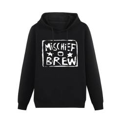 Mischief Brew Hardcore Anarcho Punk Rock Black Men's Hoodie Graphic Sweatshirt M von BaMfy