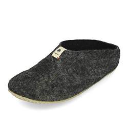 Baabuk Mel Filzpantoffel Slipper Dark Grey EUR 45 von Baabuk