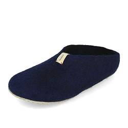 Baabuk Mel Filzpantoffel Slipper Navy Blue EUR 38 von Baabuk