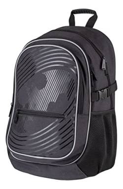 Baagl Batman Schulrucksack für Jungen - Schulranzen für Kinder mit ergonomisch geformter Rücken, Brustgurt und reflektierende Elemente (Batman) von Baagl